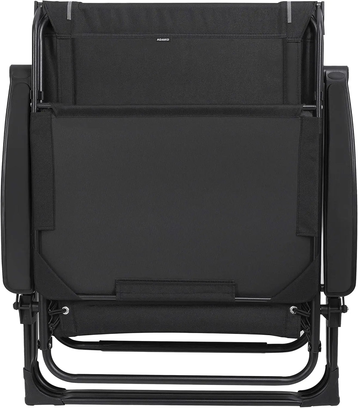 Outdoor Folding Recliner Chair With Padded Seat And Sunshade