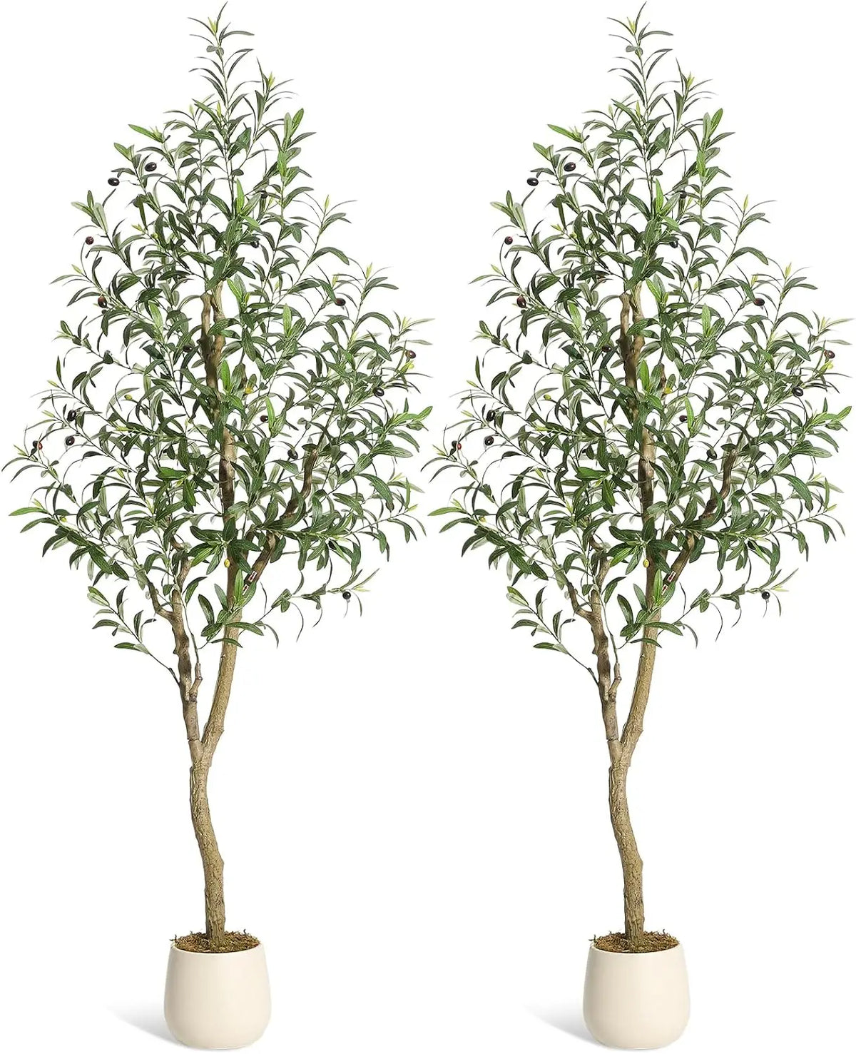 HiMISS Artificial Olive Tree Faux Potted Plant for Home Decor