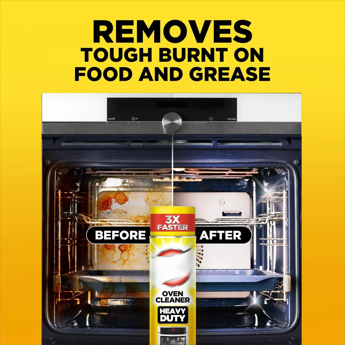 Heavy Duty Oven Cleaner Foam Removes Tough Baked On Grease