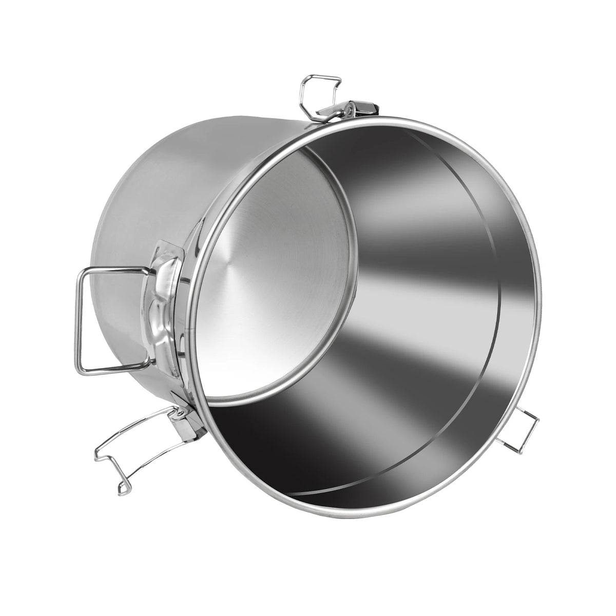 Food Grade Stainless Steel Airtight Storage Bucket With Lid And Handles