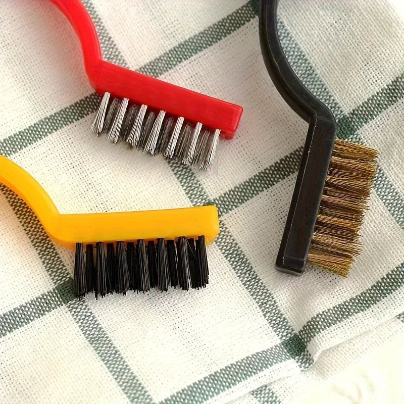 Nylon Steel Wire Kitchen Cleaning Brush Set for Tight Gaps