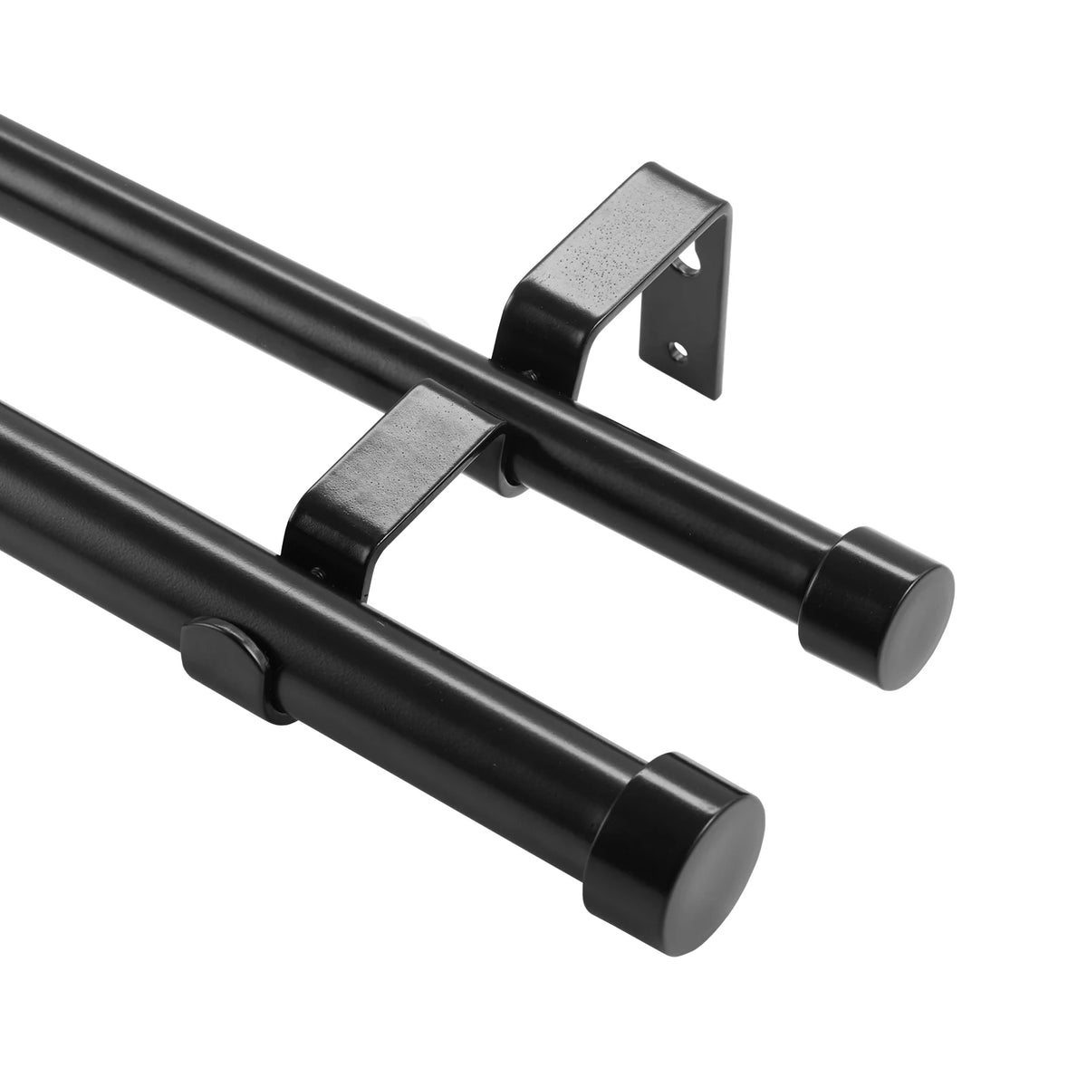 SucceBuy Stainless Steel Double Curtain Rods Telescoping Dual Window Rods
