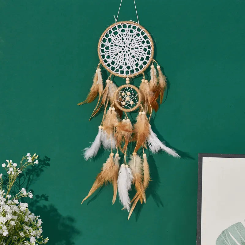 Handcrafted Moon And Sun Dream Catcher Wall Decor Set