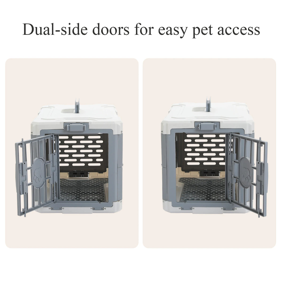 PAWZ Road Foldable Pet Carrier Secure Lock Door For Travel
