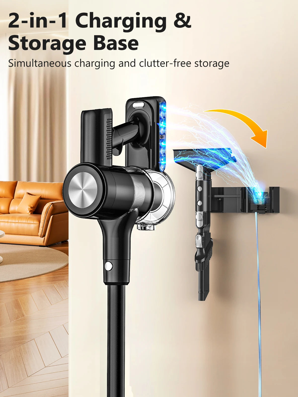 SUXIANGVAC Cordless Stick Vacuum Cleaner for Pet Hair and Floors