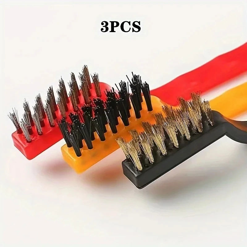 Nylon Steel Wire Kitchen Cleaning Brush Set for Tight Gaps