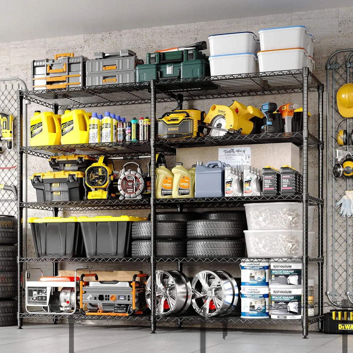 Twister Heavy Duty Adjustable Metal Storage Shelving Unit