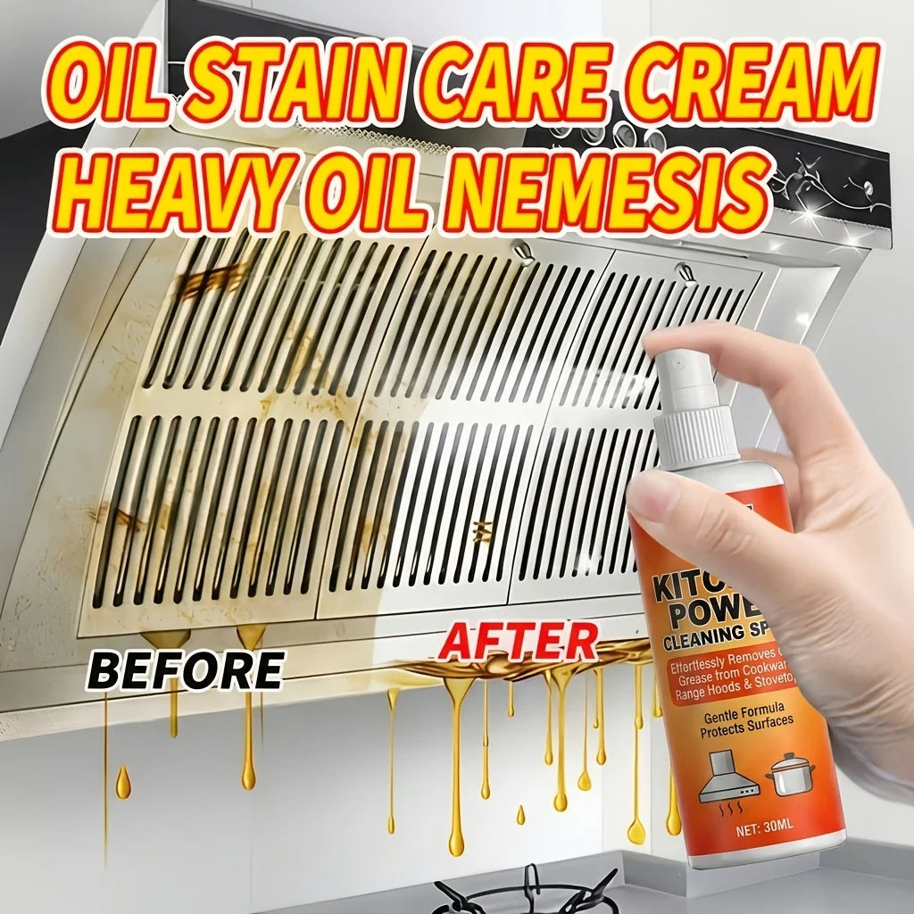 JOKJOK Spray Cleaner With Brush For Cooktops And Range Hoods
