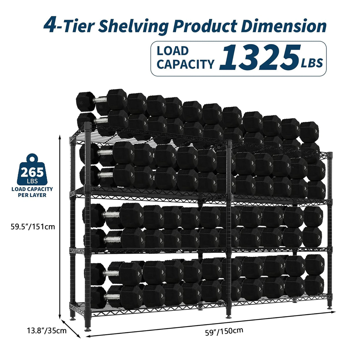 Twister Heavy Duty Adjustable Metal Storage Shelving Unit