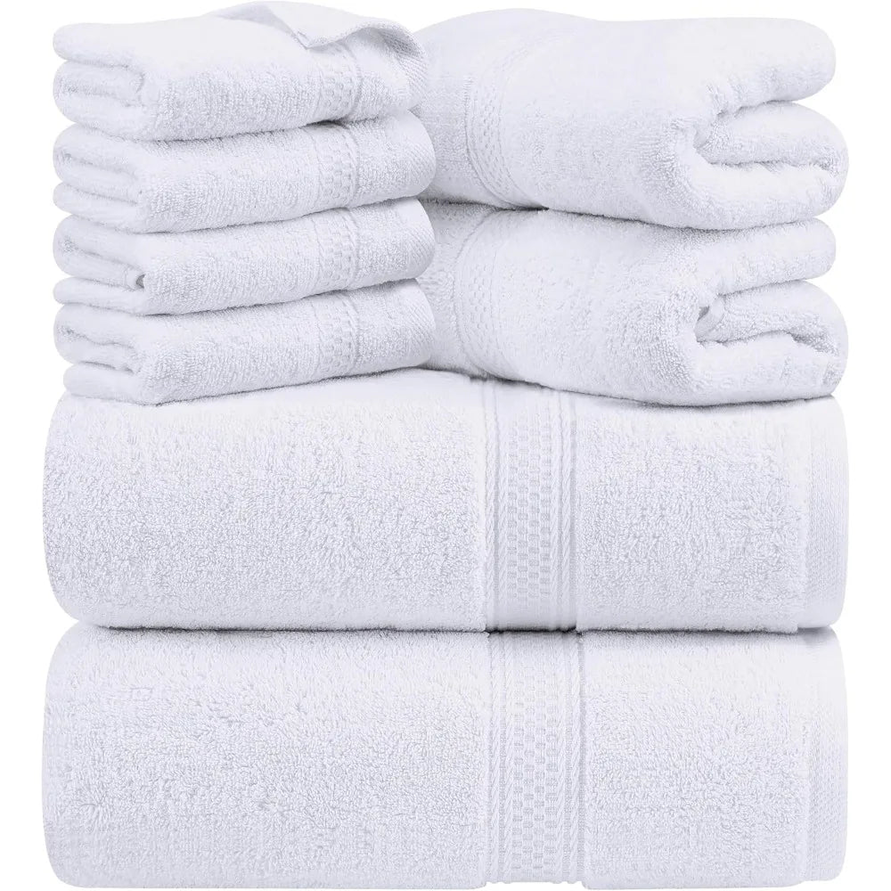 Premium 600 Gsm Ring Spun Cotton Bath Towel Set