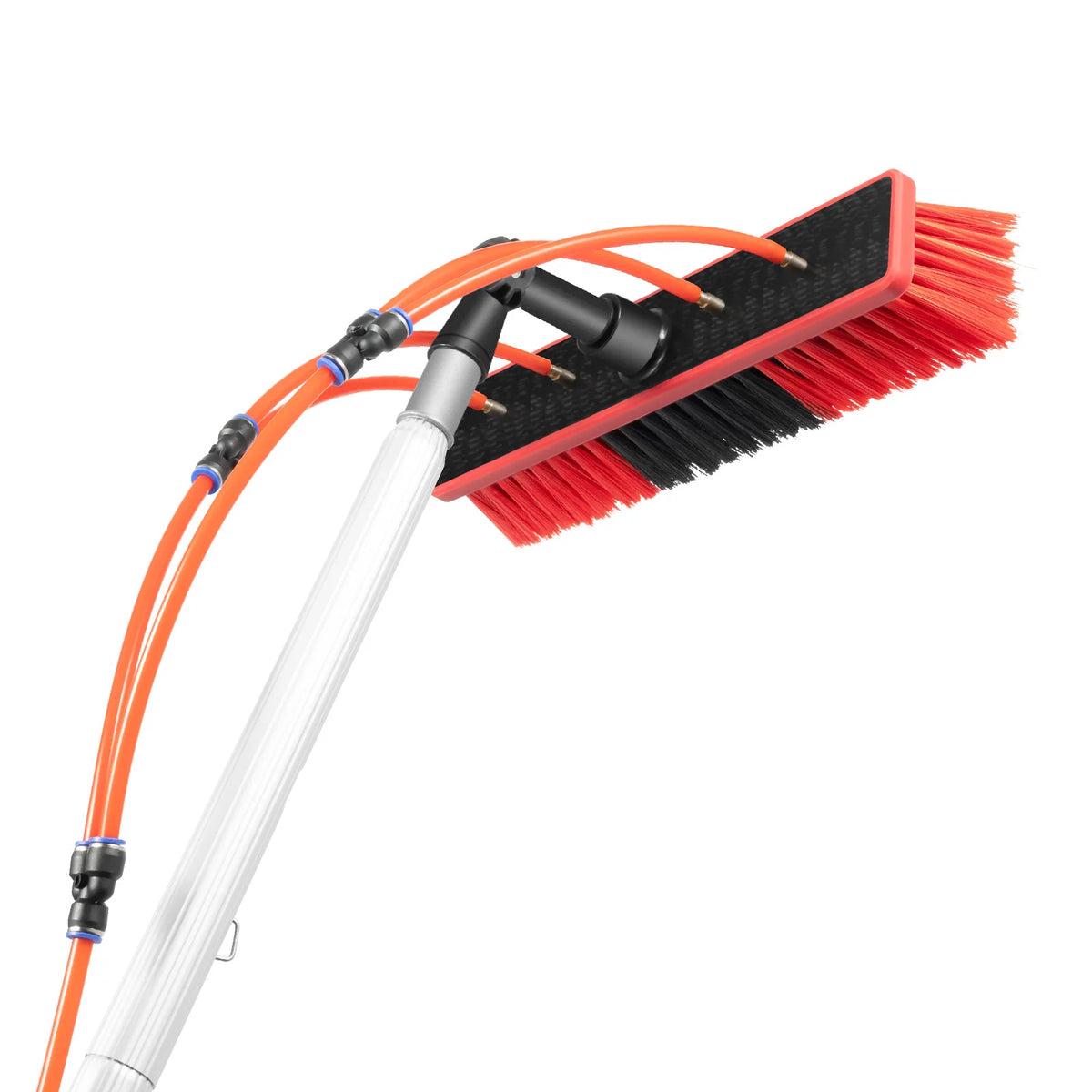 Adjustable Water Fed Window Cleaning Pole With Brush And Squeegee