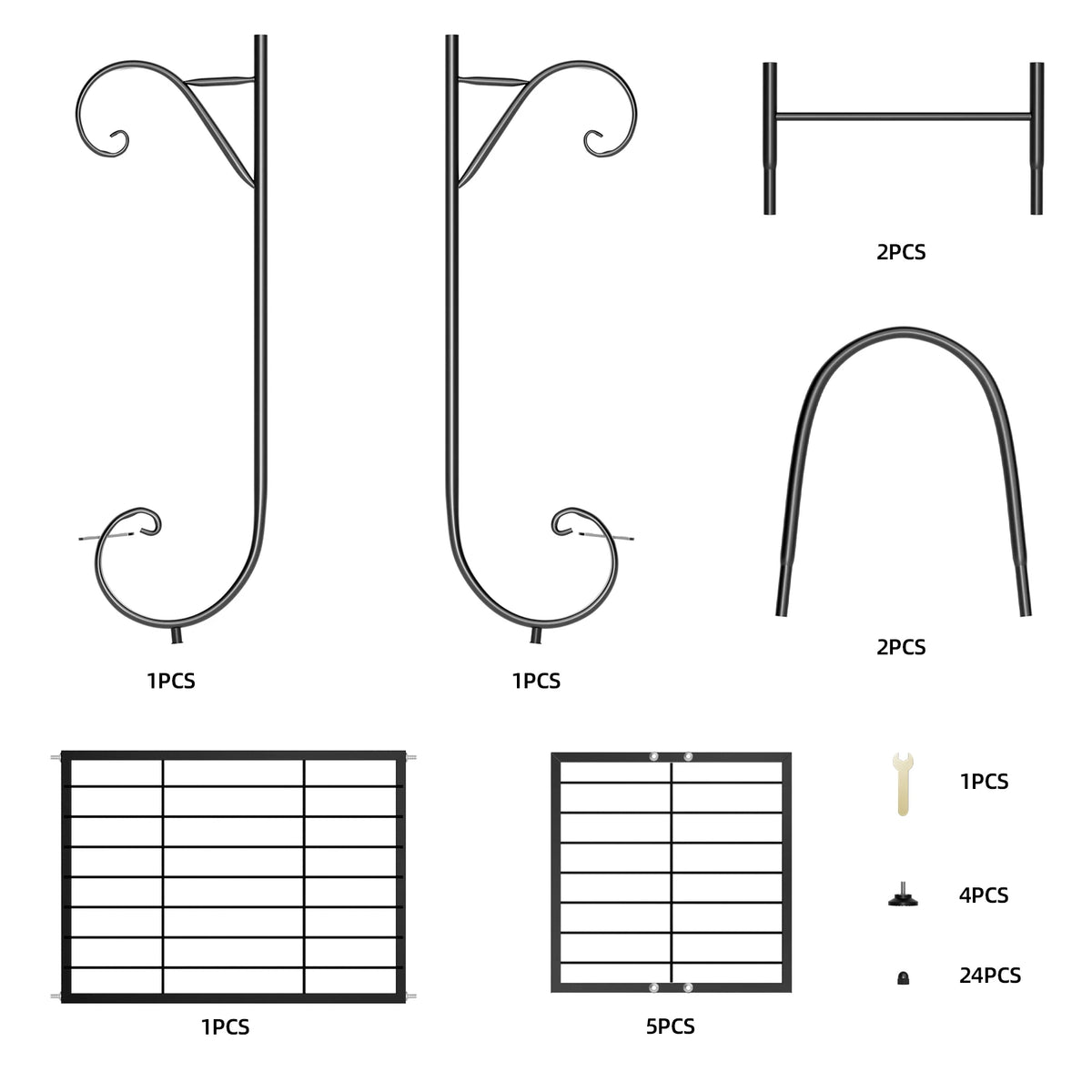 Metal Plant Stand With Step Design For Indoor Outdoor Use