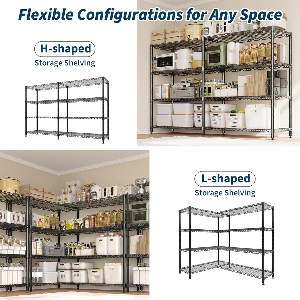 Twister Heavy Duty Adjustable Metal Storage Shelving Unit