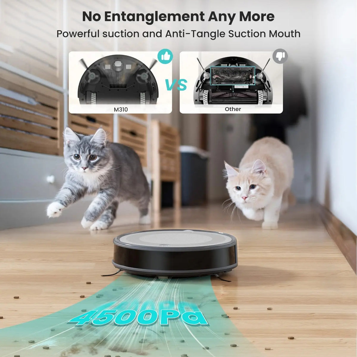 Lefant M310 Robot Vacuum With Smart Navigation And Voice Control