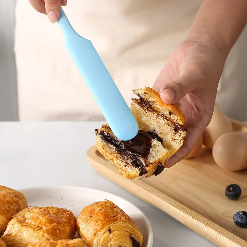 Heat Resistant Silicone Food Scraper Nonstick Kitchen Baking Spatula