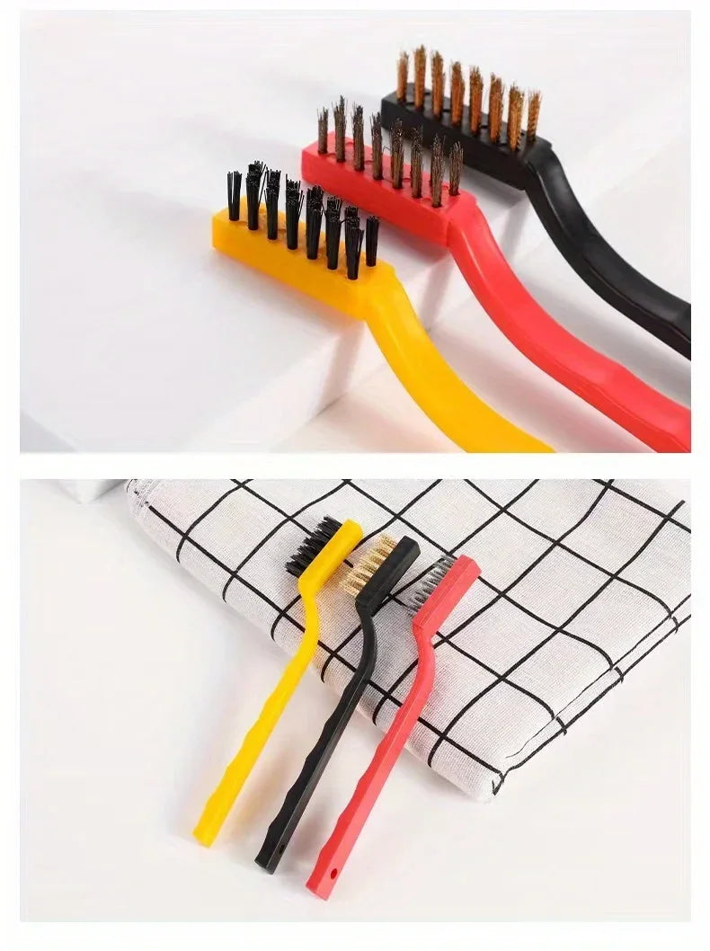 Nylon Steel Wire Kitchen Cleaning Brush Set for Tight Gaps