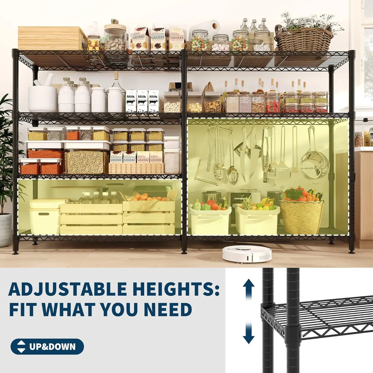 Twister Heavy Duty Adjustable Metal Storage Shelving Unit