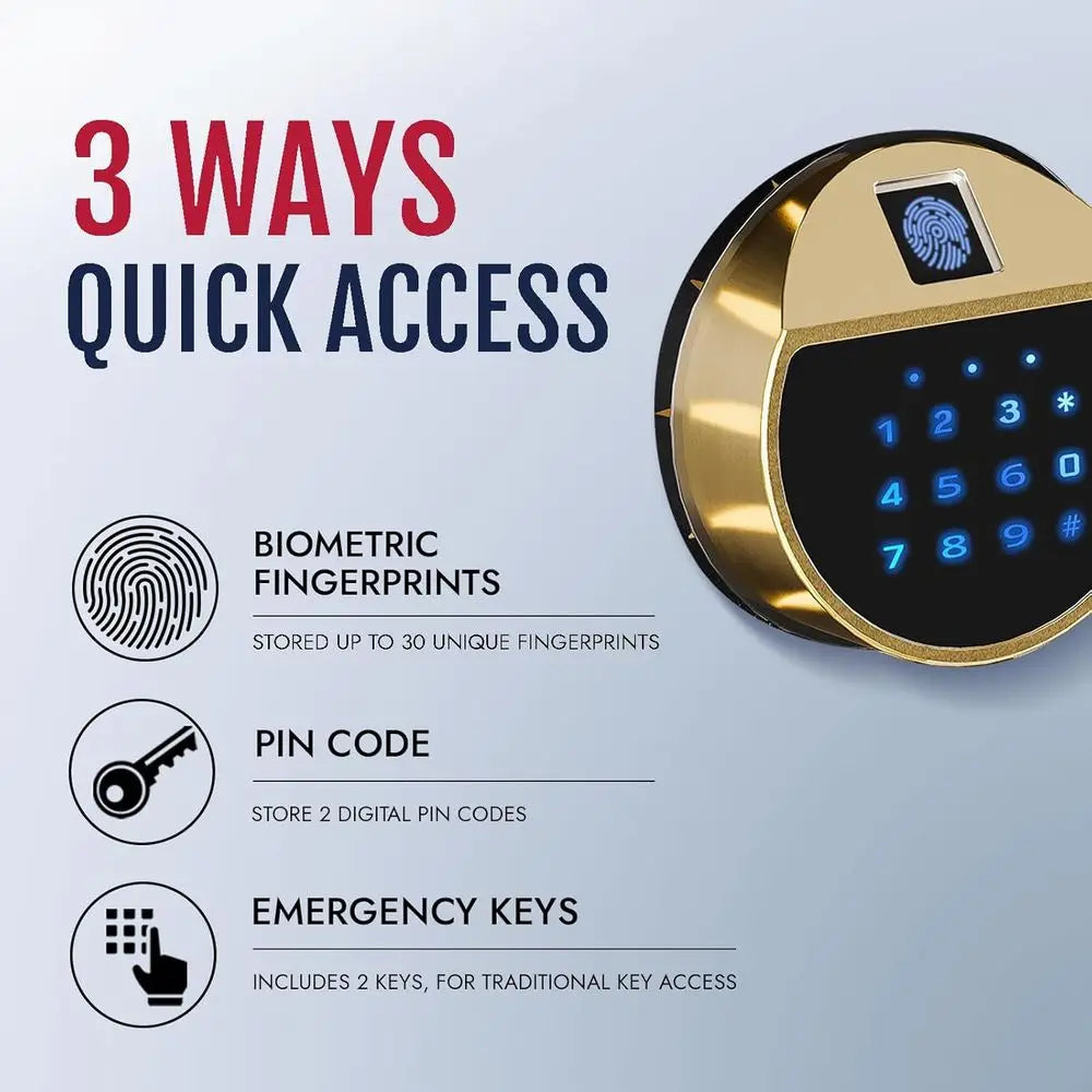 Premium Biometric 15 Gun Safe With Electronic Combination Lock