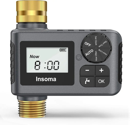 INSOMA Smart Automatic Garden Irrigation Watering Timer With LCD Display