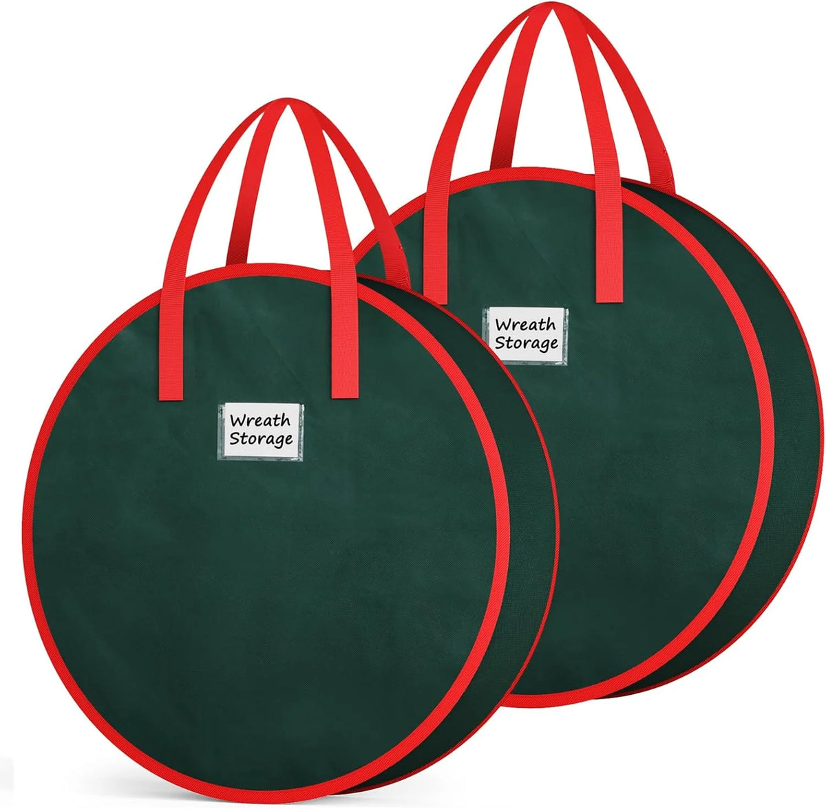 Heavy Duty Oxford Christmas Wreath Storage Bag With Waterproof Zipper