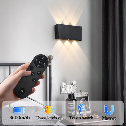 Modern Touch LED Magnetic Rechargeable Indoor Wall Lamp