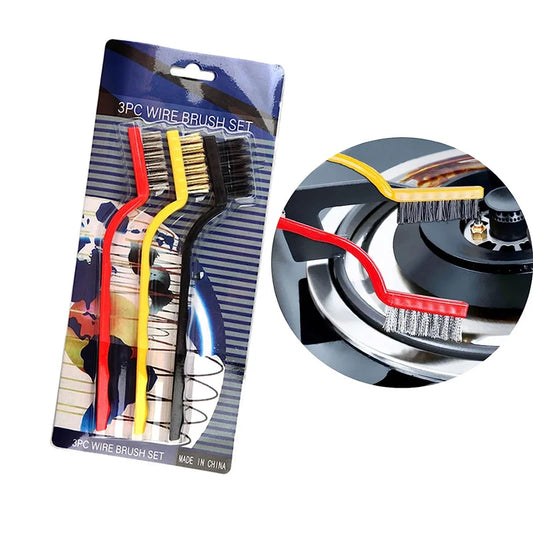 Nylon Steel Wire Kitchen Cleaning Brush Set for Tight Gaps