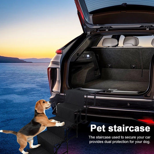 Foldable Nonslip Dog Ramp for Cars and SUVs Portable Stairs