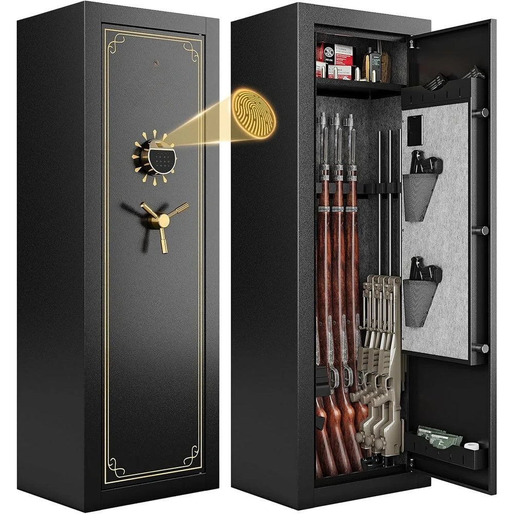 Premium Biometric 15 Gun Safe With Electronic Combination Lock