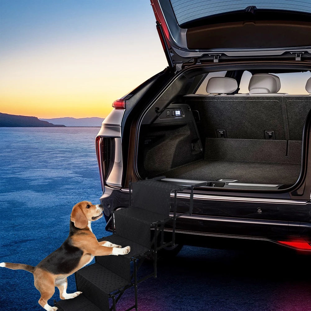 Foldable Nonslip Dog Ramp for Cars and SUVs Portable Stairs