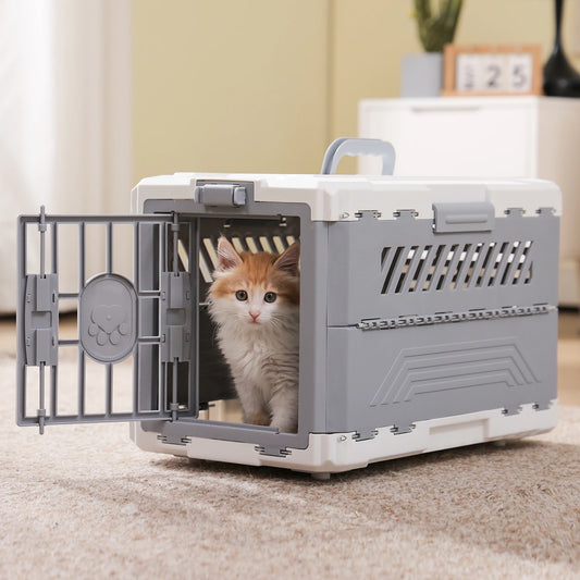 PAWZ Road Foldable Pet Carrier Secure Lock Door For Travel