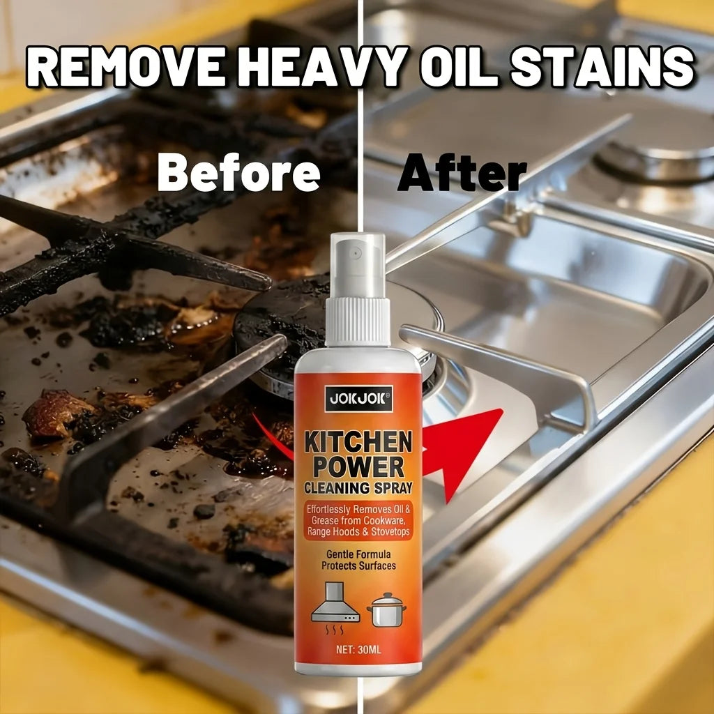 JOKJOK Spray Cleaner With Brush For Cooktops And Range Hoods