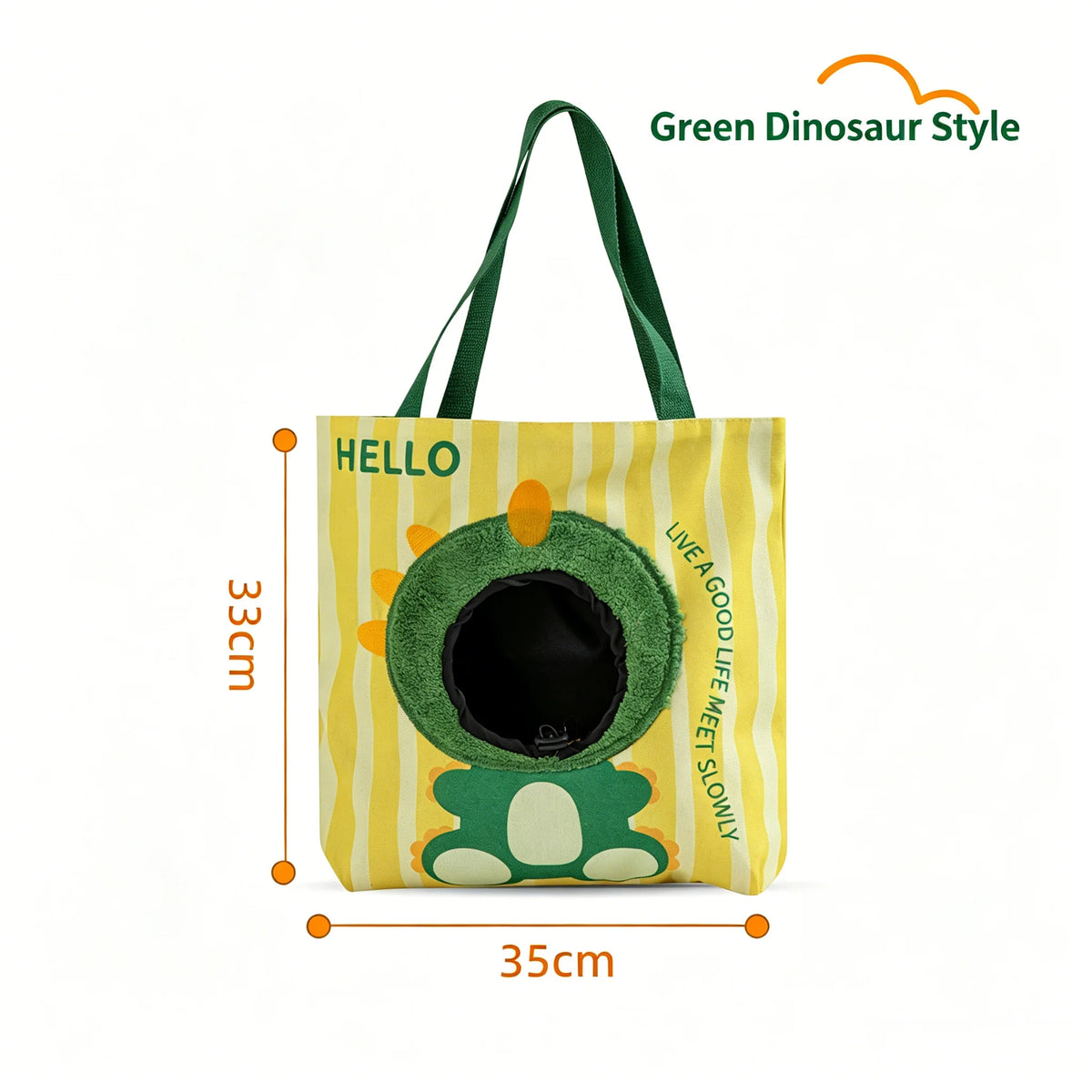 【IN Stock】Cartoon Head Out Cat Tote Bag Breathable Canvas Portable Shoulder Carrier Large Capacity Travel Bag for Small Pets