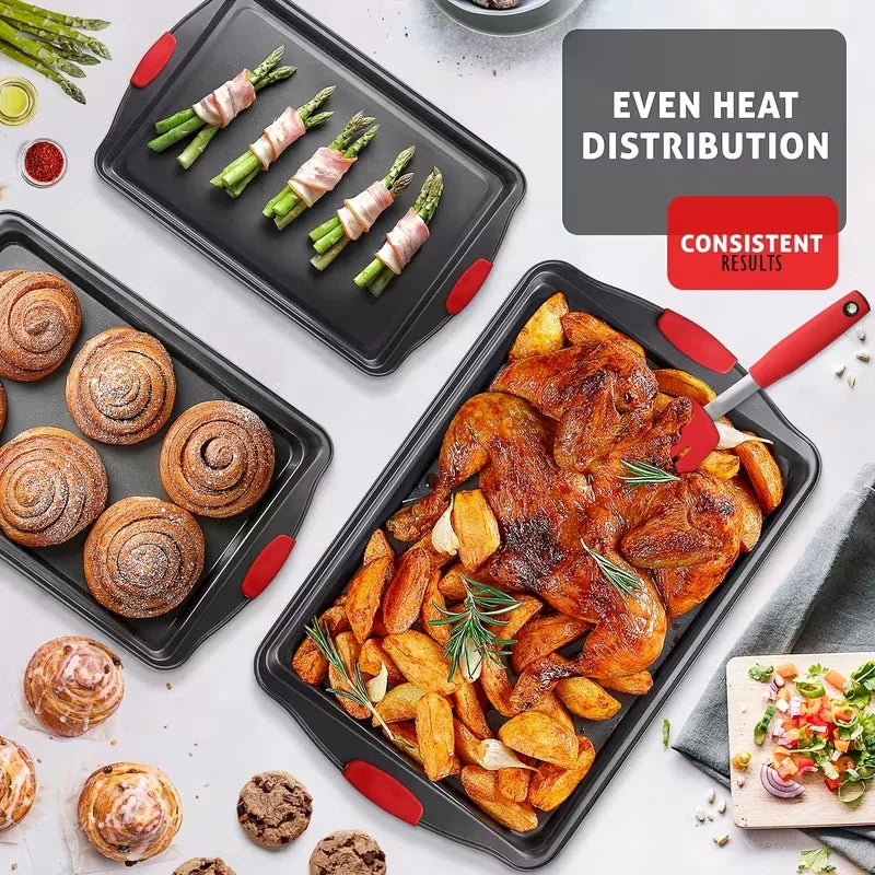 Nonstick Carbon Steel Baking Dish Set for Oven Cooking