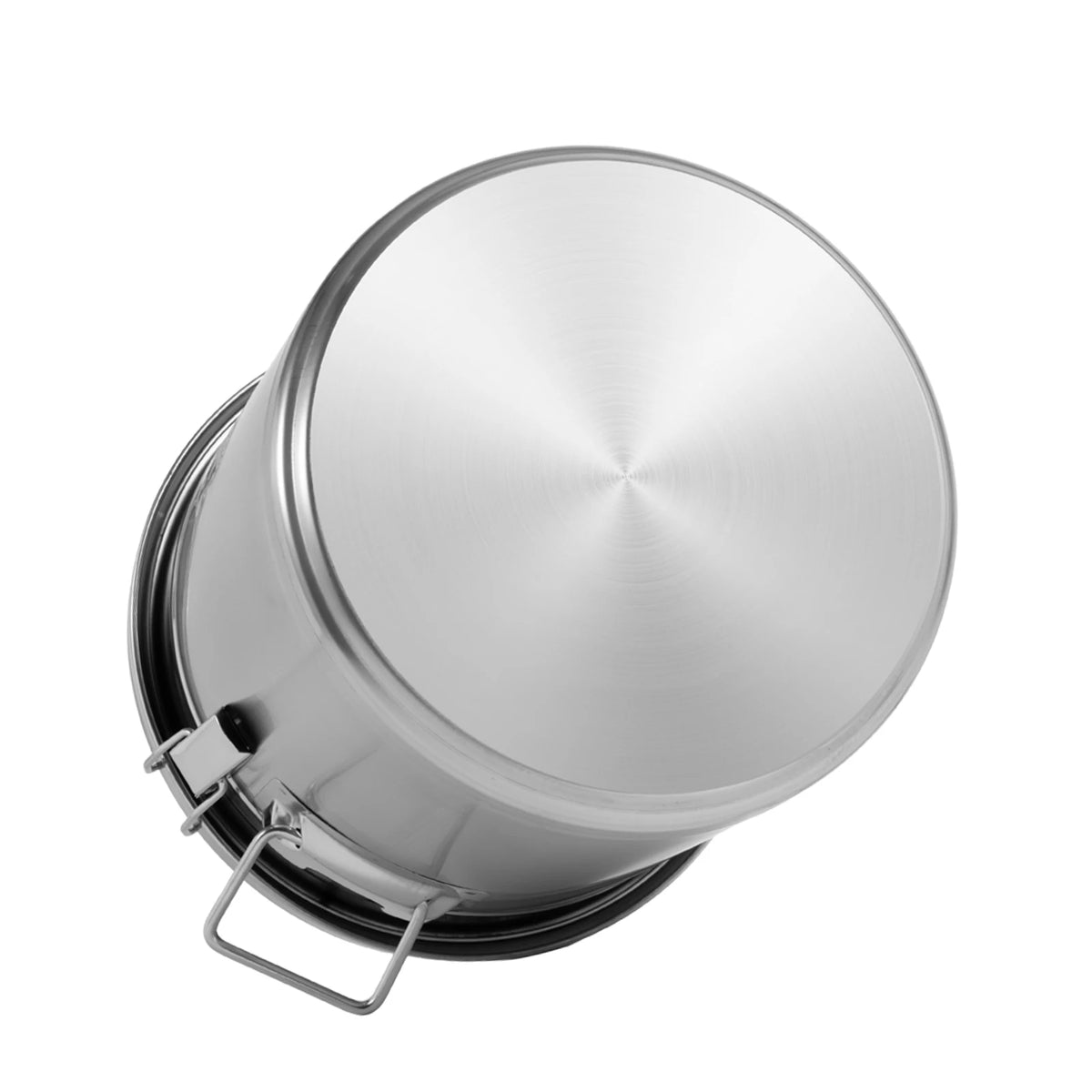 Food Grade Stainless Steel Airtight Storage Bucket With Lid And Handles