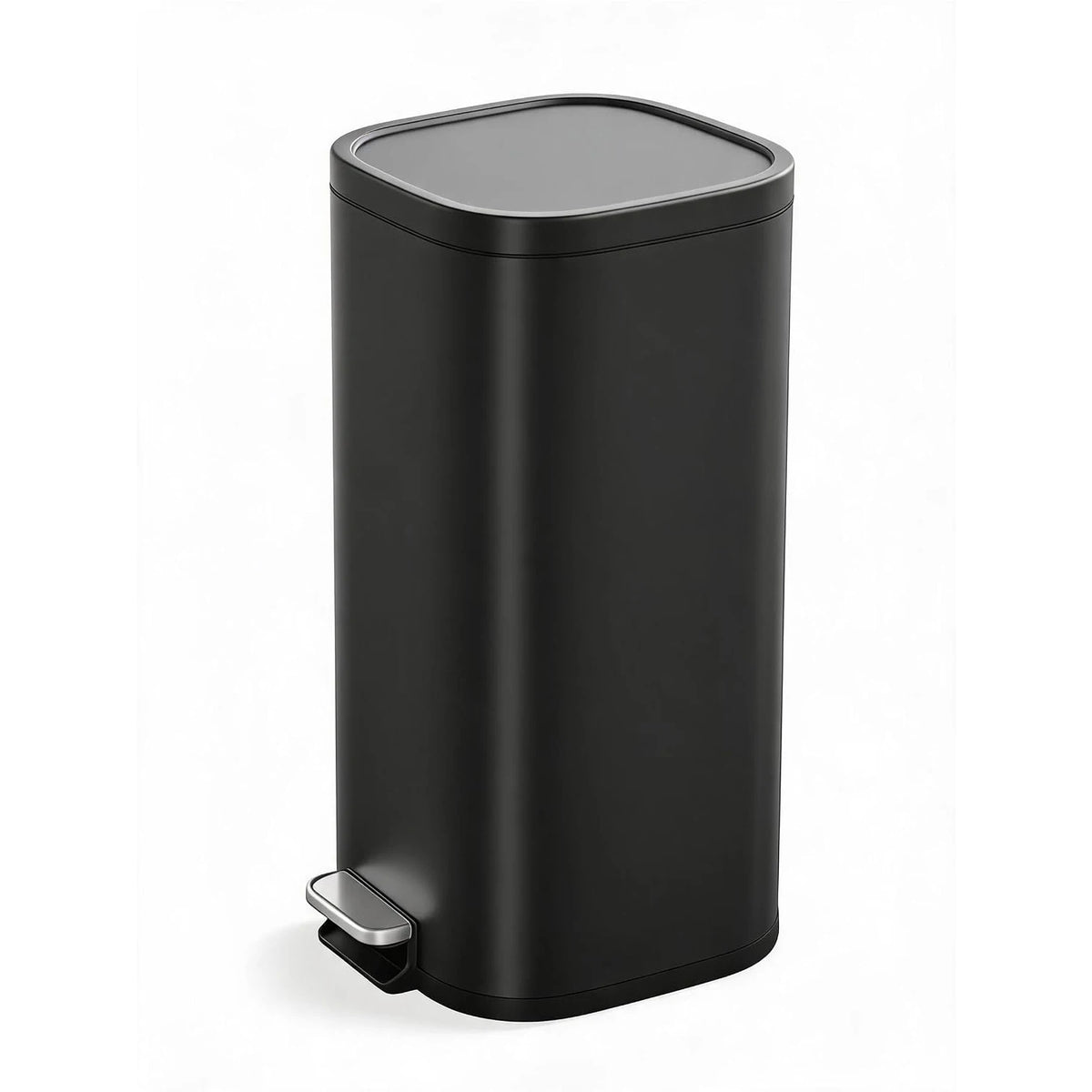 HobbyLane Stainless Steel Step-On Trash Can With Soft-Close Lid