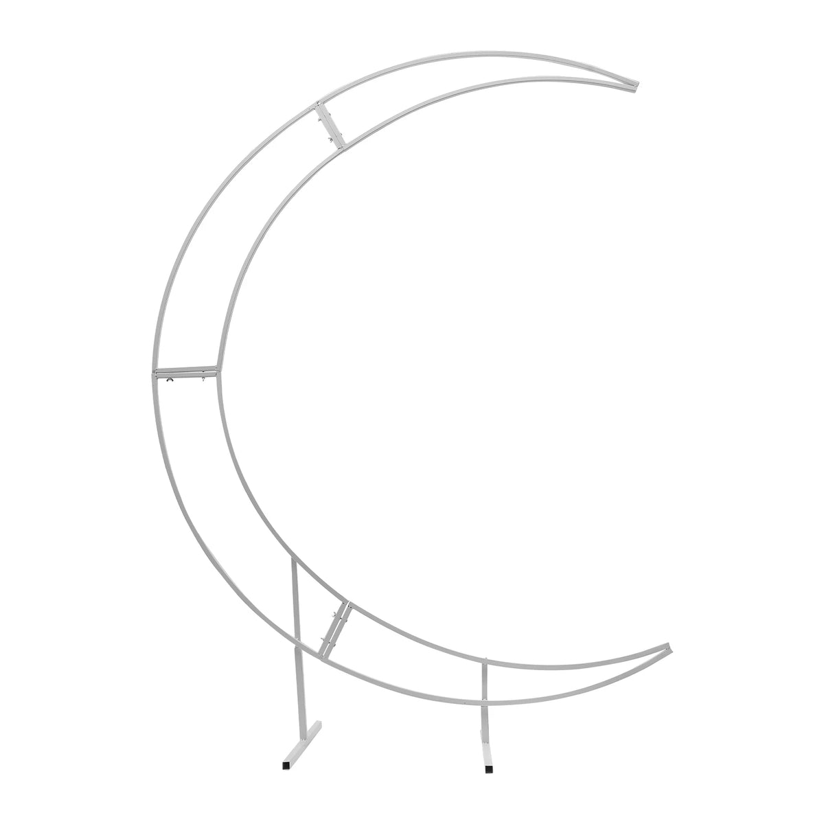 Classic Moon Shape Wedding Arch Stand 2.1m DIY Assemble Wedding Backdrop Frame for Birthday Party Decoration