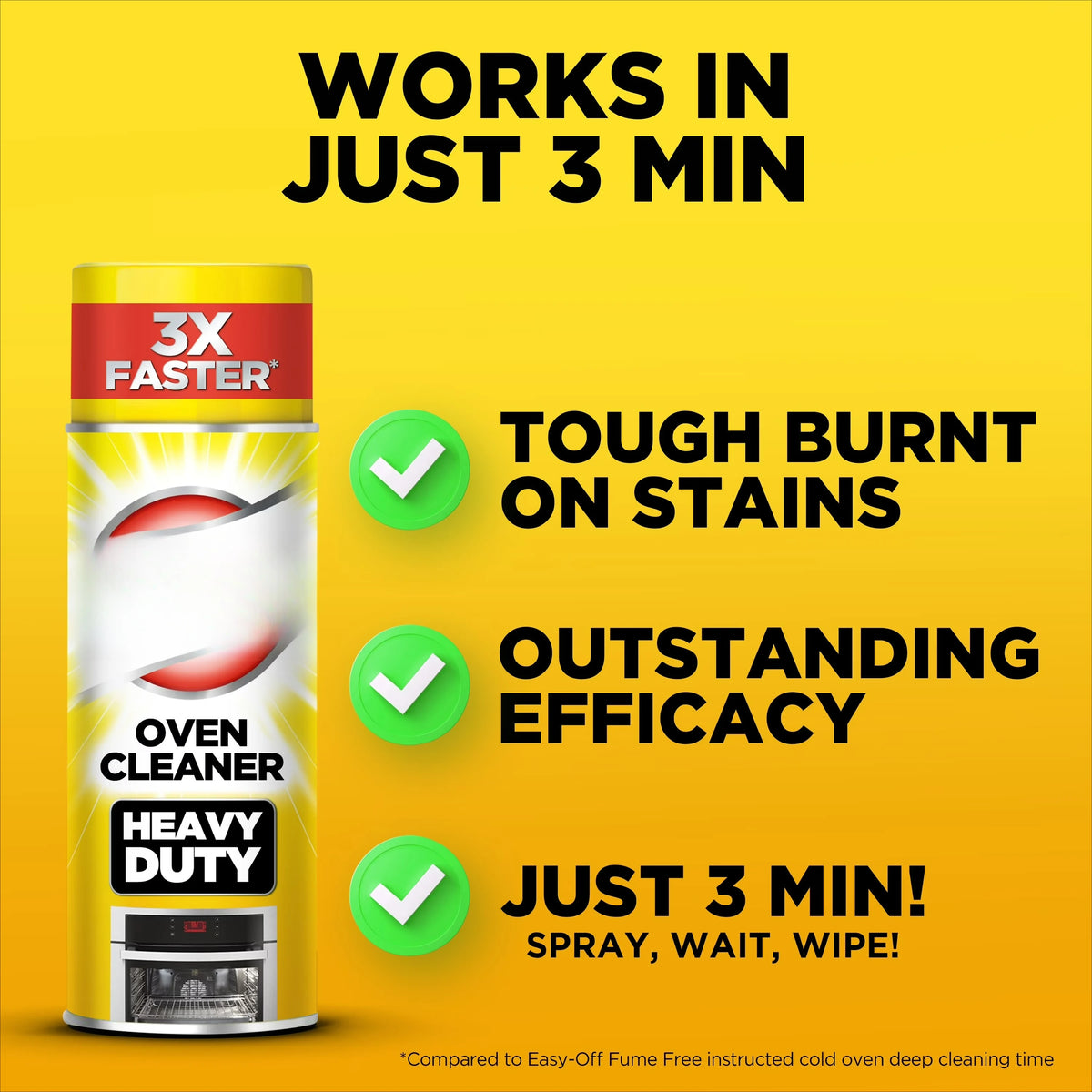Heavy Duty Oven Cleaner Foam Removes Tough Baked On Grease