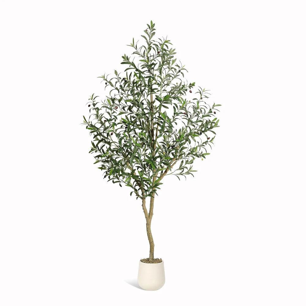 HiMISS Artificial Olive Tree Faux Potted Plant for Home Decor