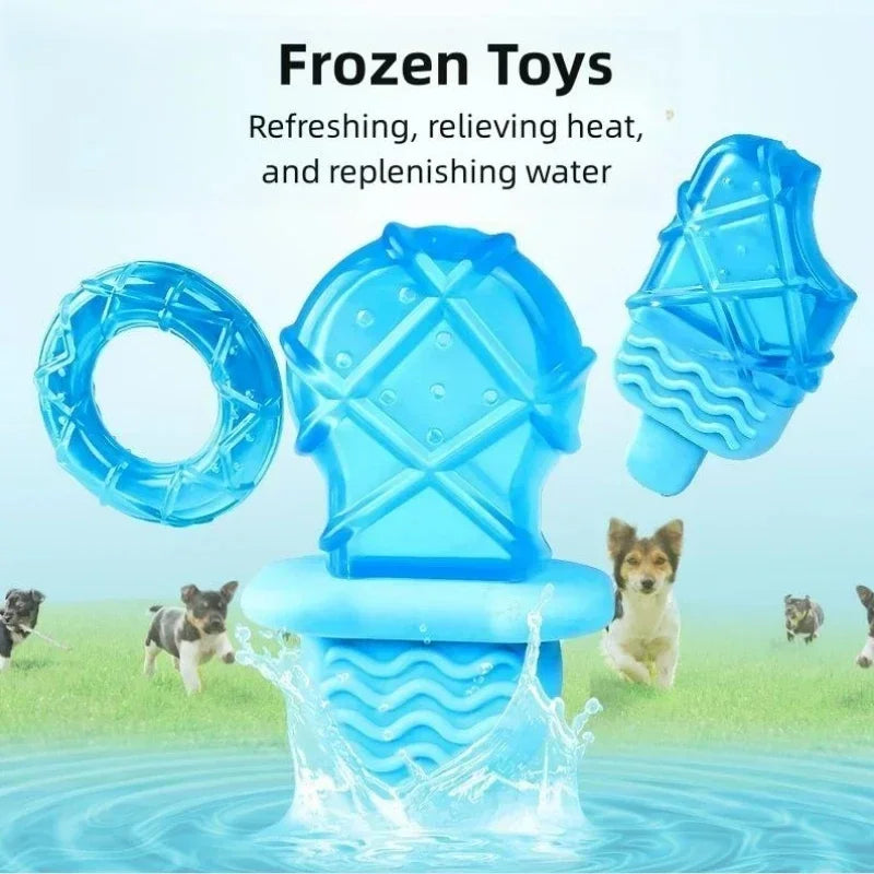 Freezable Water Filled Dog Cooling Chew Toy for Teething Relief
