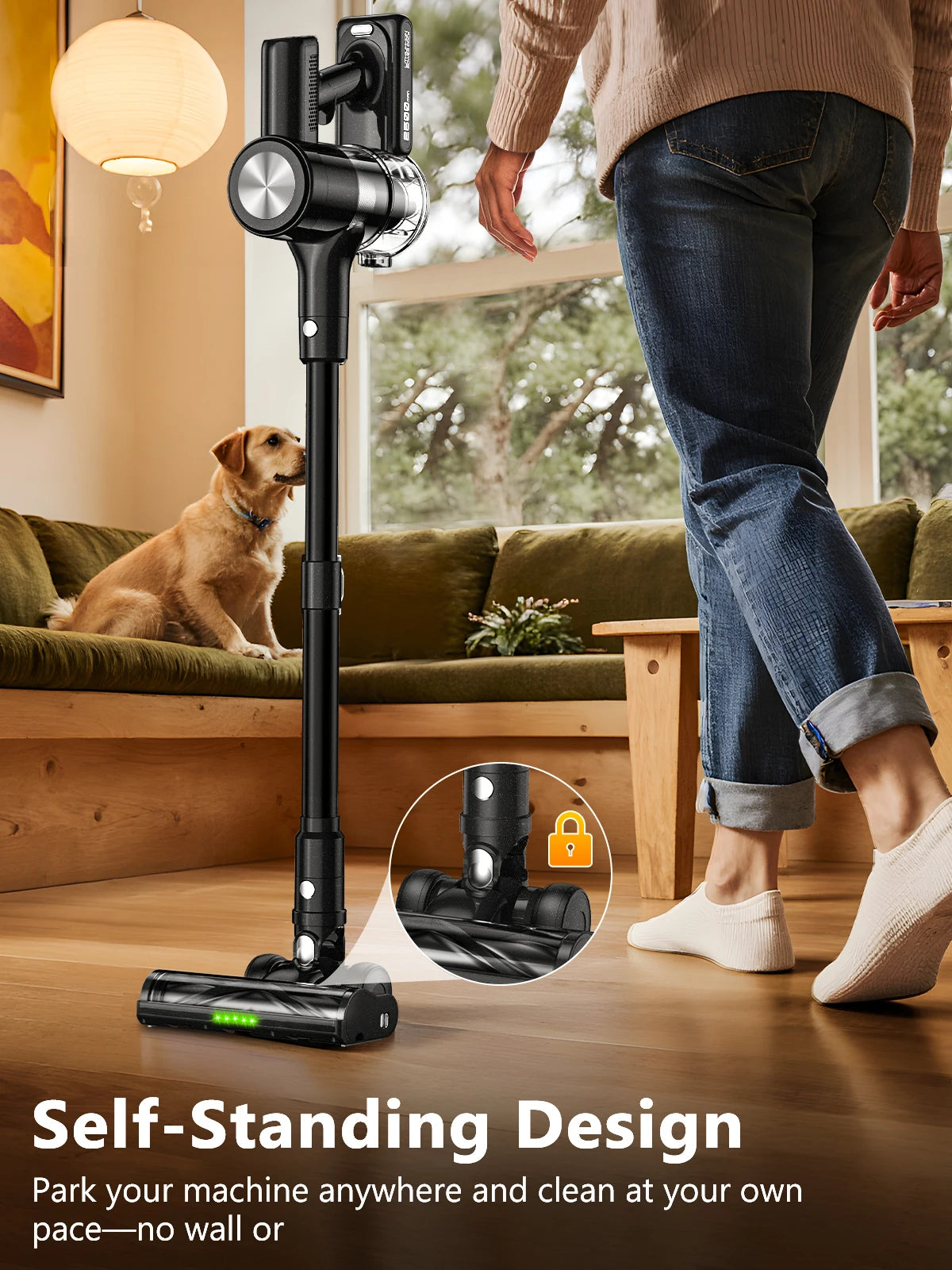 SUXIANGVAC Cordless Stick Vacuum Cleaner for Pet Hair and Floors
