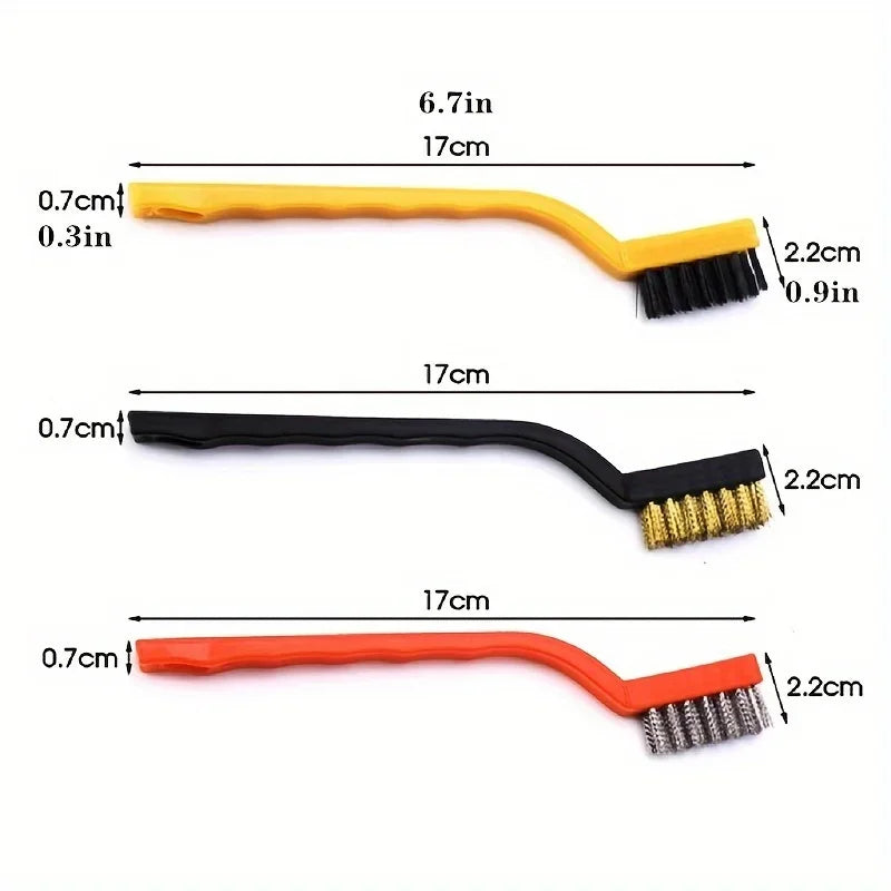 Nylon Steel Wire Kitchen Cleaning Brush Set for Tight Gaps