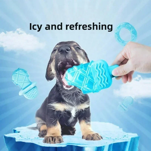 Freezable Water Filled Dog Cooling Chew Toy for Teething Relief