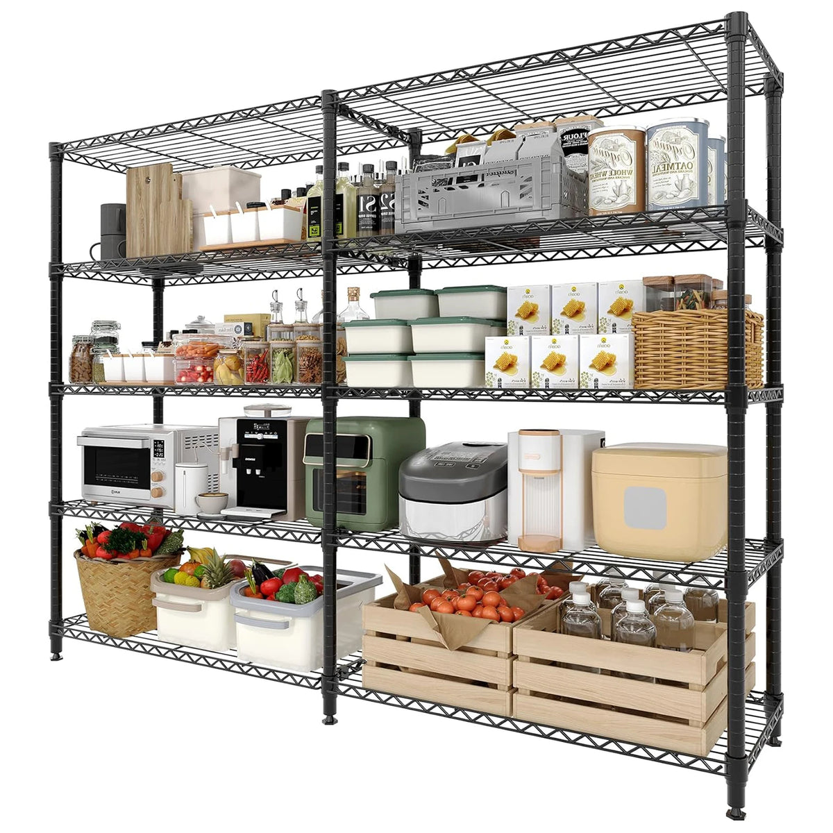 Twister Heavy Duty Adjustable Metal Storage Shelving Unit