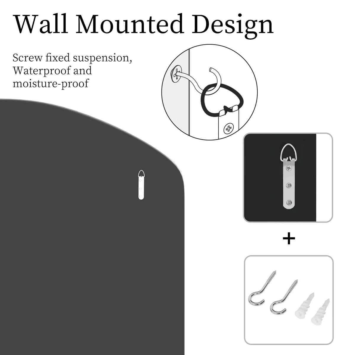 Venetian Arched Wall Mirror With Beveled Glass Accent