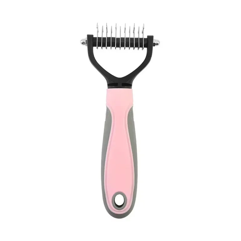 Double Sided Pet Grooming Brush For Dog Cat Tangle Removal