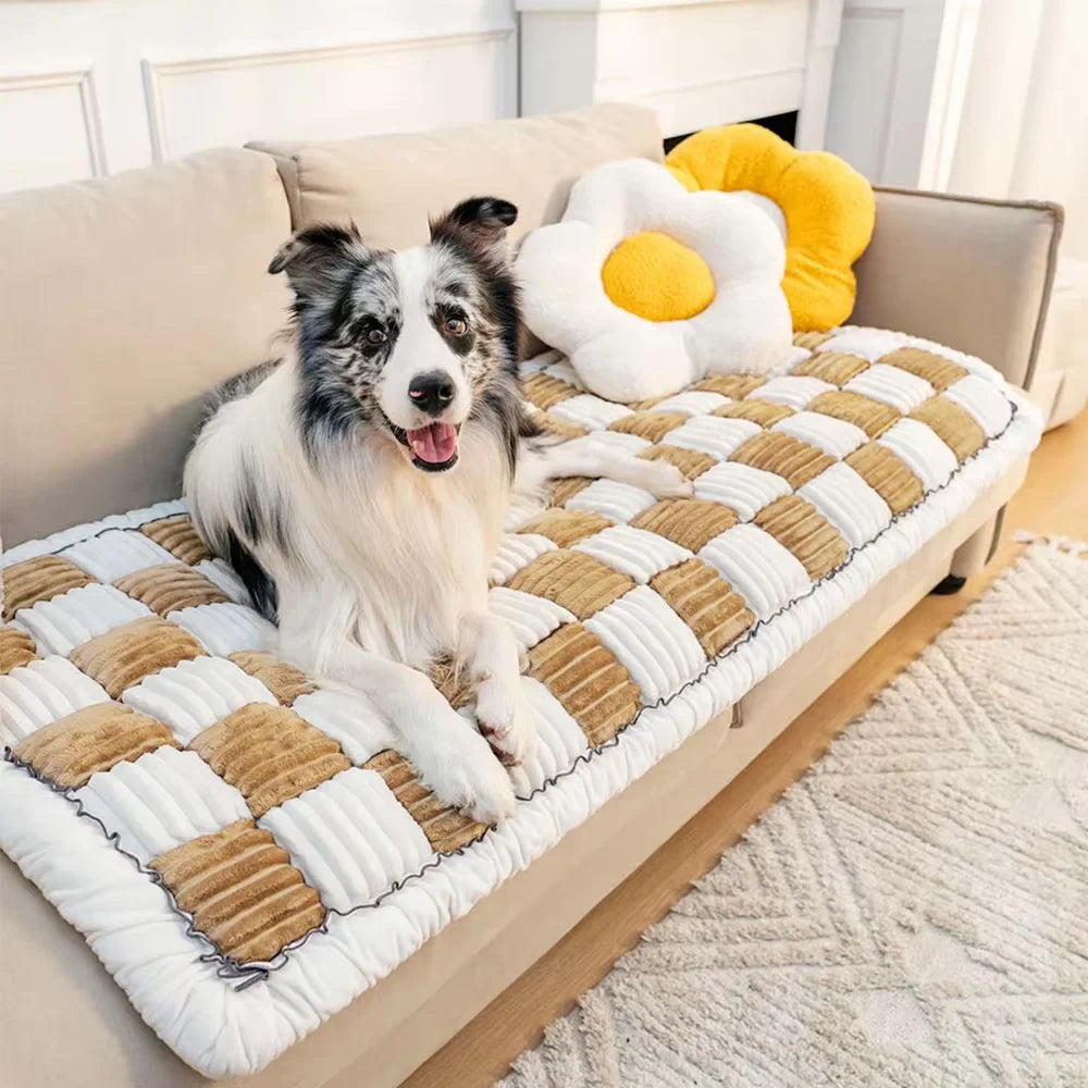 CWV Waterproof Coral Fleece Dog Car Seat Bed Protector
