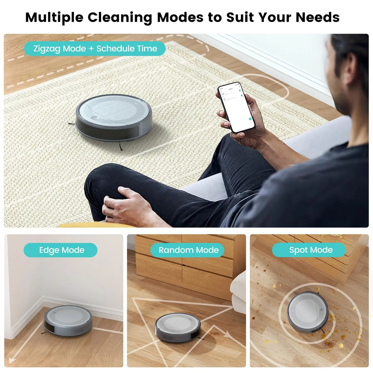 Lefant M310 Robot Vacuum With Smart Navigation And Voice Control