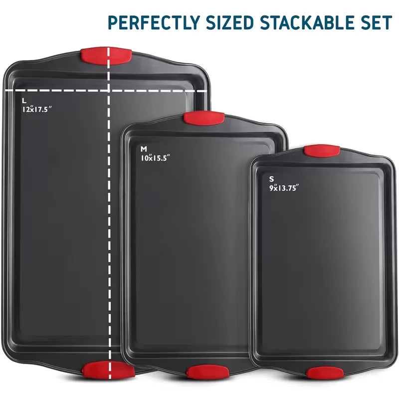 Nonstick Carbon Steel Baking Dish Set for Oven Cooking