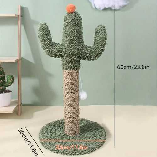 Cactus Cat Scratcher With Claw Health And Indoor Play Benefits