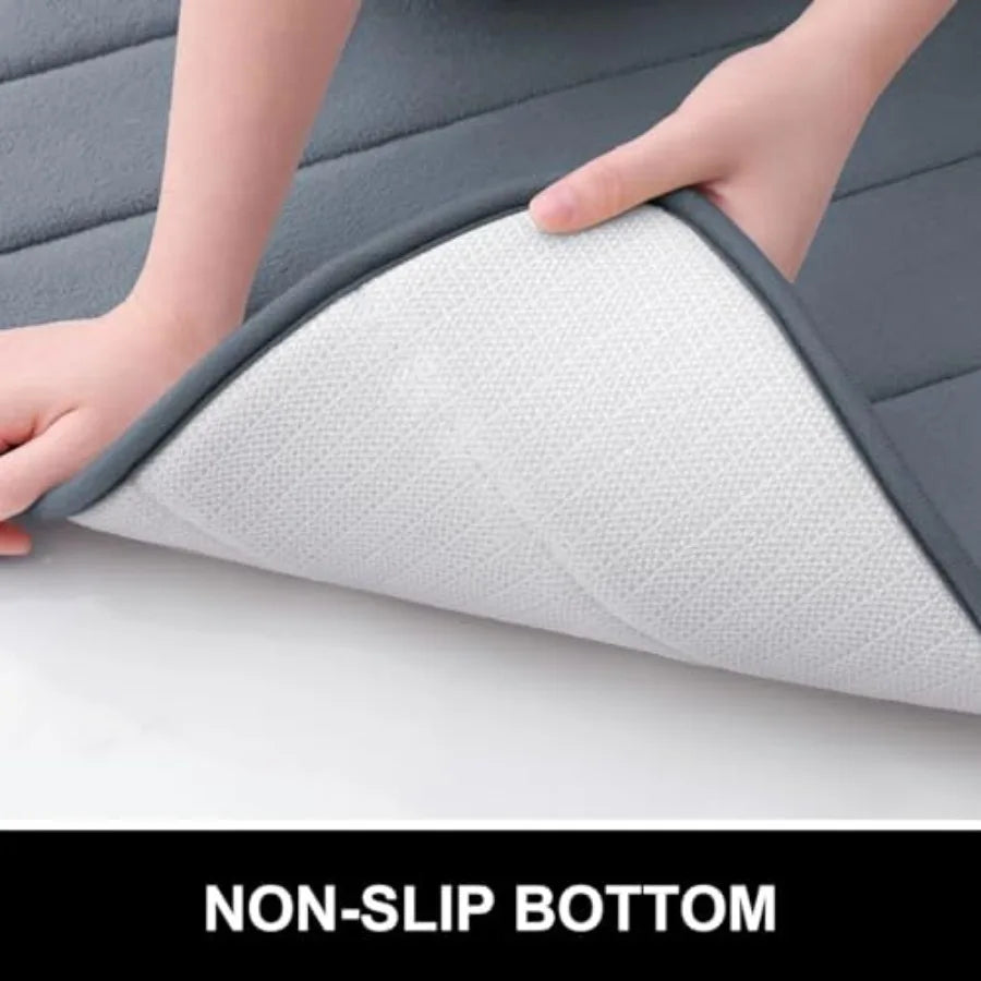 Memory Foam Bath Mat 30x20, Ultra Soft and Absorbent Bathroom Rugs, Non-Slip, Machine Wash Dry, Thick Bath Rug Carpet for Bathr